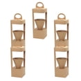 thumbnail image 2 of 5Pcs Portable Paper Basket Kraft Paper Dry Flower Gift Box Folding Basket (Kraft Paper Basket, Flower Not Included), 2 of 8