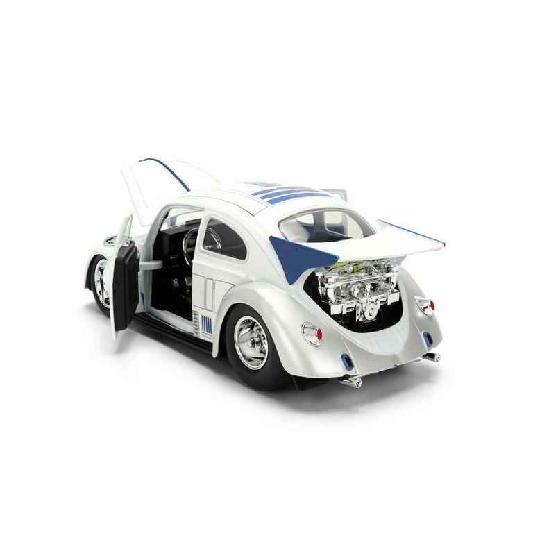 Star Wars R2-D2 with 1959 Volkswagen Drag Beetle 1:24 Die-Cast Vehicle & 2.5-Inch Figure – by Jada Toys