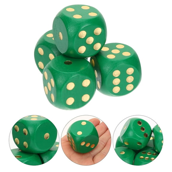 RENACLIPY 12-Piece Dice Set for Board Games, Party Supplies, St. Patrick's Day, and Family Fun