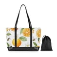 thumbnail image 7 of FORMRS Canvas Laptop Tote Bag for Women with 15.6" Computer Compartments Shoulder Handbag, Orange Bees, 7 of 7