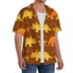 thumbnail image 2 of Balery Dinosaurs and Leaves Camisa Casual de Manga Corta con Botones para Hombre, Texturizada, Estilo Cubano, para Playa, Verano-4X-Large, 2 of 5