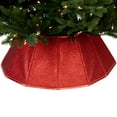 thumbnail image 6 of Northlight 26.75" Shiny Red Fabric Hexagonal Christmas Tree Collar, 6 of 7