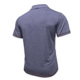thumbnail image 5 of yillto Mens Classic Golf Shirt Breathable Casual Short Sleeve Button down Tops Plain Collared Tees, 5 of 6