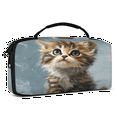 thumbnail image 2 of Herdesigns Cat Carry Case Compatible with Nintendo Switch 2017 & Oled 2021, with 20 Game Card Slots, Cute Portable Travel Carrying Case Pouch for Accessories & Games, 2 of 8
