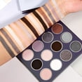 thumbnail image 4 of Smokey Grey Nude Eyeshadow Palette Highly Pigmented Makeup Pallet, Professional Neutral Matte Shimmer Eyes Shadows 12 Shades, Small Black Silver Gray Goth Natural Eye Makeup Pallette, 4 of 7