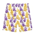 thumbnail image 4 of joogoo Lavender Flowers Autumn Girls Lined Shorts Bike Dance Bottoms 8Y, 4 of 7