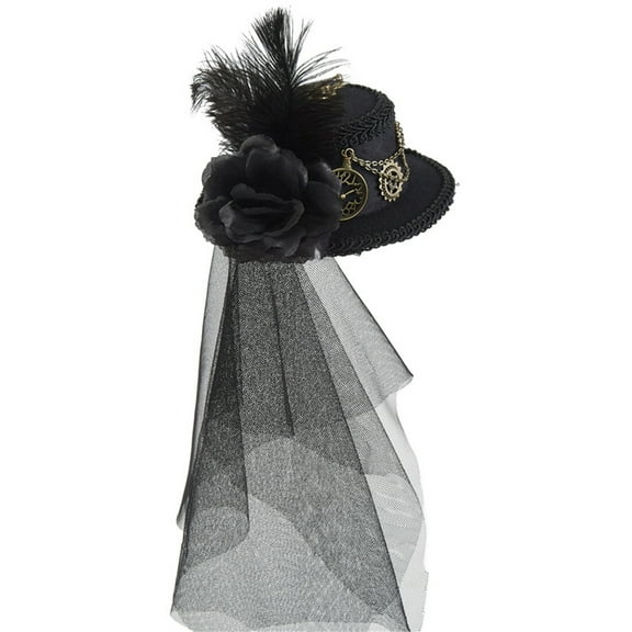 UNTERING Top Hat Top Hat Hat Time Hat Accessories Hats For Women With Veil