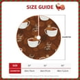 thumbnail image 2 of Sikiie Sloths Need More Coffee Nativity Christmas Tree Skirt, Jesus Christian Winter Holiday Tree Mat Decoration(30-48IN)48", 2 of 6