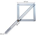 thumbnail image 1 of Buscador de ángulo de ángulo, regla de medición de ángulo de aleación de aluminio, herramienta de medición de transportador para carpinteros de bricolaje, 1 of 2