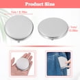 thumbnail image 4 of Youkk Professional Pocket Mirror Double Side Maximum Utilization Metal Frame Home Compact Pocket Mirror Silver 70mm, 4 of 6