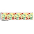 thumbnail image 2 of Abstract Fabric by the Yard, Vintage Rainbow Colored Geometric Shapes in Various Sizes Nostalgic Backdrop Print, Upholstery Fabric for Dining Chairs Home Decor Accents, Multicolor by Ambesonne, 2 of 4