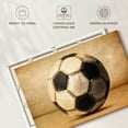 thumbnail image 6 of Elephant Stock Old School Soccer Ball Wall Art - Horizontal Canvas Wall Art - Living Room Wall Decor - Sports Canvas - Yellow And Black Decor - 12" x 8", 6 of 8