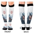 thumbnail image 4 of FORMRS Womens Knee High Socks Casual Long Thick Travel Daily Wear, 1 Pair, Art Mountain and Sun Pattern, 4 of 6