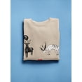 thumbnail image 3 of Storybook Style Deers Sweatshirt Women -Image by Shutterstock, Female XX-Large, 3 of 4