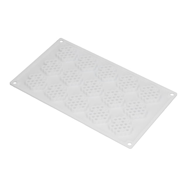 QIILU 15‑Grid Beehive‑Shaped Silicone Mold Non‑Stick Ice Cream Mousse Cake Mold DIY Baking Tool,Baking Mold,Chocolate Mold