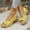 Yellow 2, variant on Hoshose High Heel Sandals for Women Flower Summer Chunky Sandals