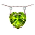 thumbnail image 3 of Star K� Heart Shape 8mm Genuine Peridot Stackable Mothers Pendant, 3 of 9