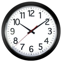 Realspace® Quartz Wall Clock, 14", Black