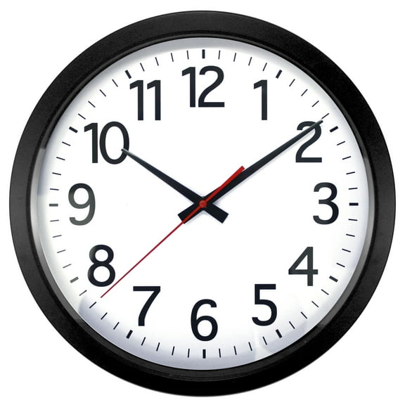 Realspace® Quartz Wall Clock, 14", Black