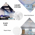 thumbnail image 6 of 1 Pack Farm Black Red Leaves Fluorescent Light Covers for Ceiling Lights Country Style Leaf Floral Retro Linen Magnetic Ceiling Light Covers Overhead Light Filters for Office Classroom Home, 6 of 9