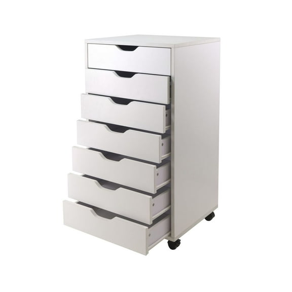 Halifax Cabinet for Closet / Office; 7 Drawers; White