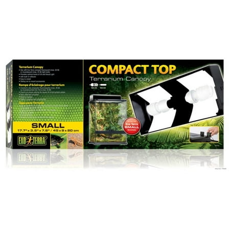 Exo Terra Small Compact Terrarium Top (17.7” x 3.5” x 7.8”)