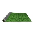 thumbnail image 2 of Ahgly Company Indoor Round Abstract Green Modern Area Rugs, 4' Round, 2 of 4