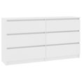 thumbnail image 3 of vidaXL Sideboard Chipboard Drawer Side Cabinet Storage Cupboard Multi Colors, 3 of 30