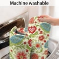 thumbnail image 5 of Pioneer Flower Floral Print Pattern Bathroom Rugs Mat, Non Slip Microfiber Bathroom Rug with Rubber Backing, Soft Mats for Bathroom Floor Tub Shower, 17"x47", 5 of 5