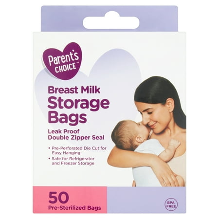 Parent&amp;#39;s Choice Breast Milk Storage Bags, 50 ct