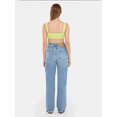 thumbnail image 4 of V-Neck Sleeveless Woven Crop Top, 4 of 5