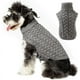 thumbnail image 3 of Suéter de punto de ganchillo para perro, chaleco para perro, ropa de cachorro de perro Cavalier de invierno, suéter suave y cálido, prendas de punto para perros pequeños y medianos - Gris M JAMW Sencillez, 3 of 5