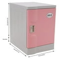 thumbnail image 4 of Armoire de Rangement Verrouillable avec Clé Grande Capacité de Rangement Rose, Facile à Utiliser, 4 of 5