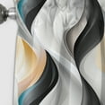 thumbnail image 3 of Designart "Reflecting In Monochrome III" Geometric Blackout Curtain Single Panel, 3 of 4