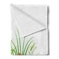 thumbnail image 2 of Garden Soft Flannel Fleece Blanket, Graphic Summer Season Hill with Green Grass Meadow and Flourishing Herbs Wildflowers, Cozy Plush for Indoor and Outdoor Use, 50" x 70", Multicolor, by Ambesonne, 2 of 5