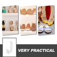 thumbnail image 3 of ELAYARD 2Pcs Clear Acrylic Shoe Rack Holder for Space Saving Shoe Display and Store Use, 3 of 8