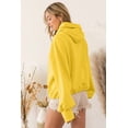thumbnail image 3 of Redhotype Versatile Yellow Hoodie: Kangaroo Pkt, Zip, Chic Fit for Women!, 3 of 8