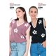 thumbnail image 3 of Chaleco Tejido Suave Al Tacto Sin Mangas para Mujer Devendi Denim Co. 231-26, 3 of 3