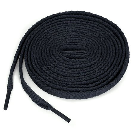 navy blue flat shoelaces