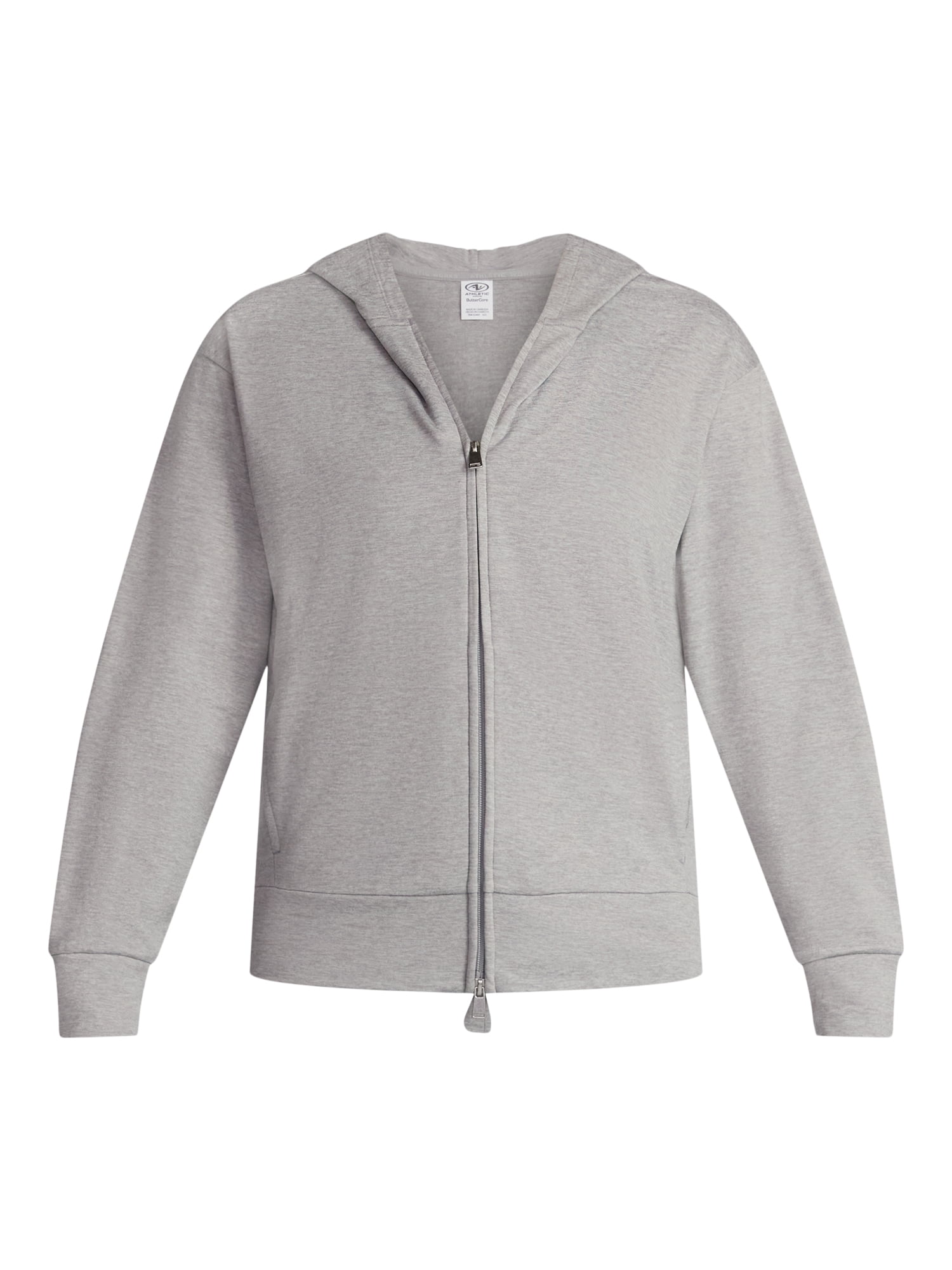Athletic Works Women's and Women's Plus ButterCore Zip Up Hoodie, Sizes XS-4X