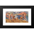 thumbnail image 2 of Ludwig von Hofmann 18x11 Black Modern Framed Museum Art Print Titled - Dance Ends in the Landscape (1918-1924), 2 of 5