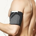 thumbnail image 4 of FELTECHELECTR Bolsa reflectante para el brazo, portátil, deportiva, multiusos, para correr, guardar llaves y teléfono móvil (talla M, negra), 4 of 6