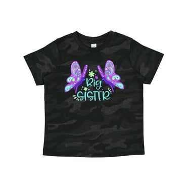 Inktastic Big Sister Cute Butterflies Girls Toddler T-Shirt