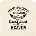 thumbnail image 4 of Inktastic Handpicked for Earth by My Great Aunt in Heaven Boys or Girls Toddler T-Shirt, 4 of 5