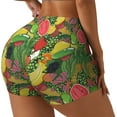 thumbnail image 2 of Kdxio Fruits Vegetables And Berries Print Workout Shorts for Women Seamless Soft Smooth Gym Yoga Scrunch Active Shorts, 2 of 5
