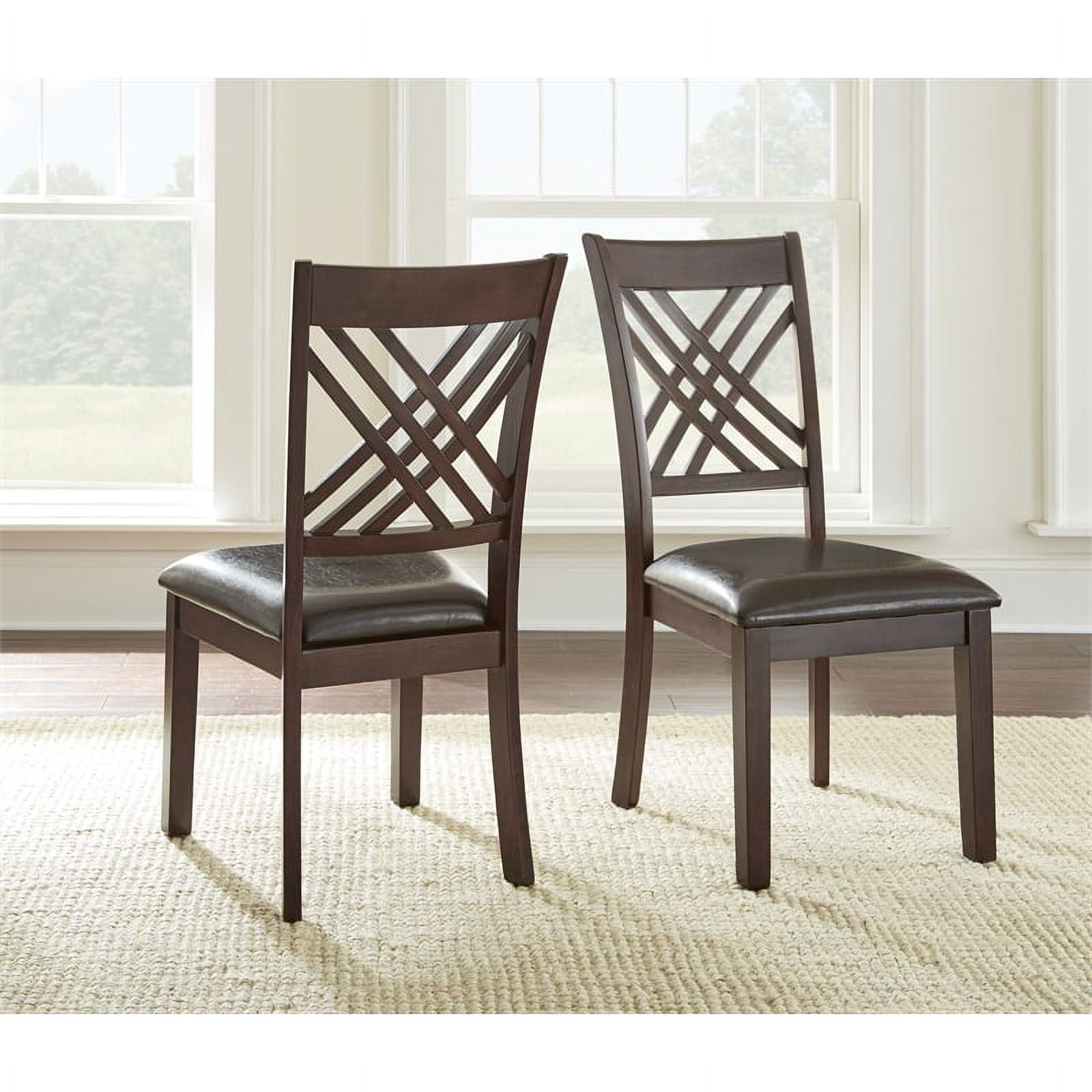 Steve Silver Adrian Indoor Dining Chair, Set of 2, Cherry