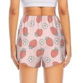 thumbnail image 2 of Rocae Strawberry And Flowers for Women's Athletic Shorts Quick Dry Workout Hiking Shorts With Pockets for Running, Yoga, Gym, Sports XX-Large, 2 of 9