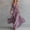 Purple, variant on Morttic Women's Bohemian Beach Vacation Party Dress – Solid Halter Neck Deep V, Waist Tie, High Slit, Flowing Long Dress White，M