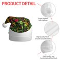 thumbnail image 4 of Balery Happy Halloween Floral Pattern Santa Hat Christmas Hat Funny Christmas Hat Christmas Knitted Beanie Hat For Men Women Adult, 4 of 6