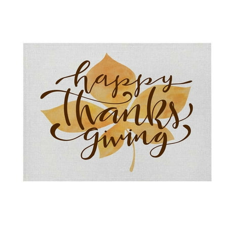 

Thanksgiving Placemats and Napkins Set of 4 Autumn Table Mats Dining